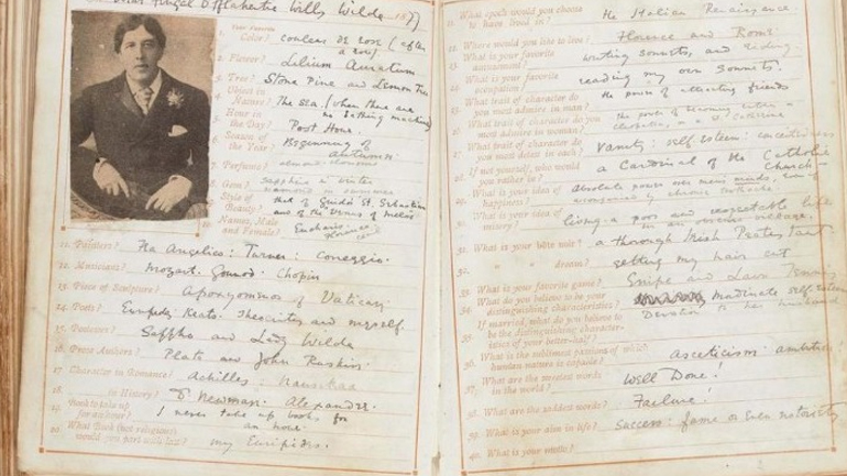 Στο «σφυρί» ερωτηματολόγιο του Όσκαρ Ουάιλντ