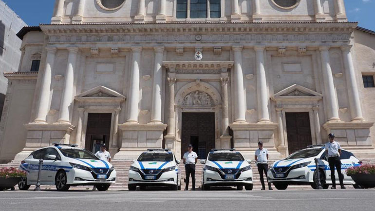 Σε ποια πόλη οι αστυνομικοί κινούνται με Nissan Leaf;