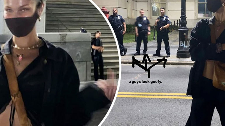 Ο εκνευρισμός της Bella Hadid με αστυνομικούς που δεν φορούσαν μάσκες πρoστασίας