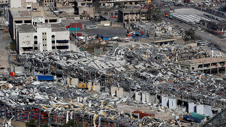 Στους 154 ανήλθε ο αριθμός των νεκρών από την έκρηξη στη Βηρυτό