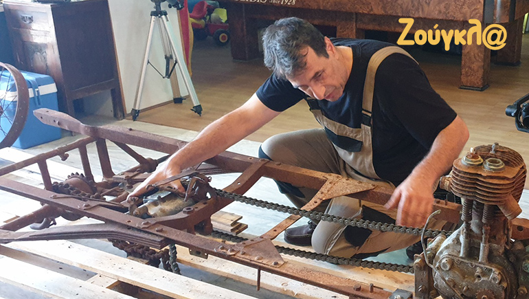 Ο Βασίλης Μακρής ήταν ο άνθρωπος που επιμελήθηκε τα μηχανικά μέρη του οχήματος…