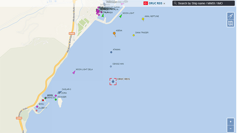 Έπαψε να εκπέμπει σήμα το τουρκικό ερευνητικό Oruc Reis