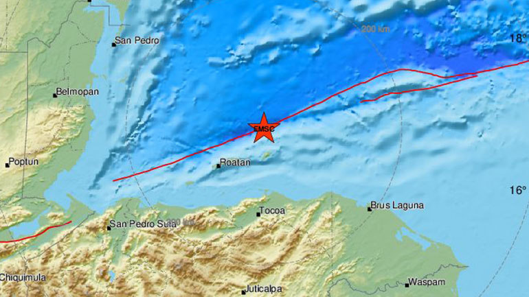 Σεισμός 5,8 Ρίχτερ στην Ονδούρα