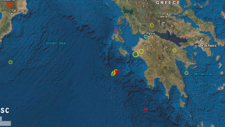Σεισμός 3,7 Ρίχτερ στη Ζάκυνθο