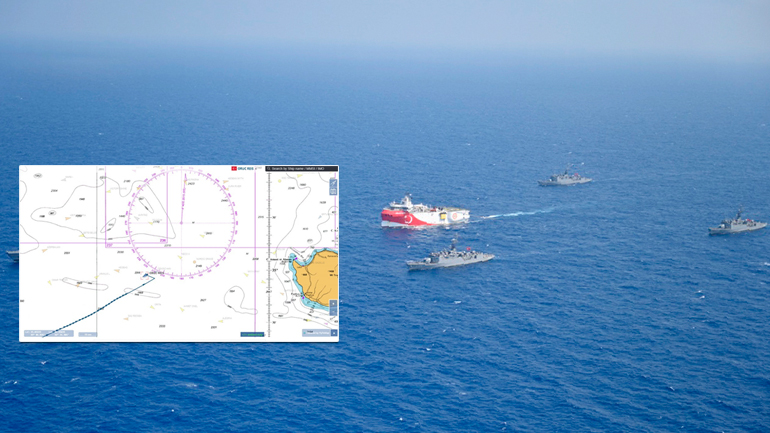 Στροφή 180 μοιρών το Oruc Reis