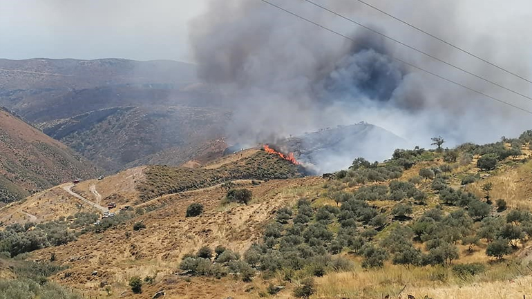 Μάχη με τις φλόγες στα Χανιά: Μαίνεται η μεγάλη πυρκαγιά στο δήμο Κανδάνου