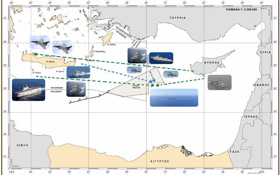 Ο χάρτης της άσκησης