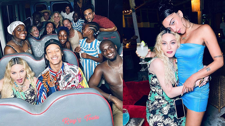 H Madonna γιόρτασε τα 62α γενέθλιά της στην Τζαμάικα με τα παιδιά της και τον 25χρονο χορευτή της