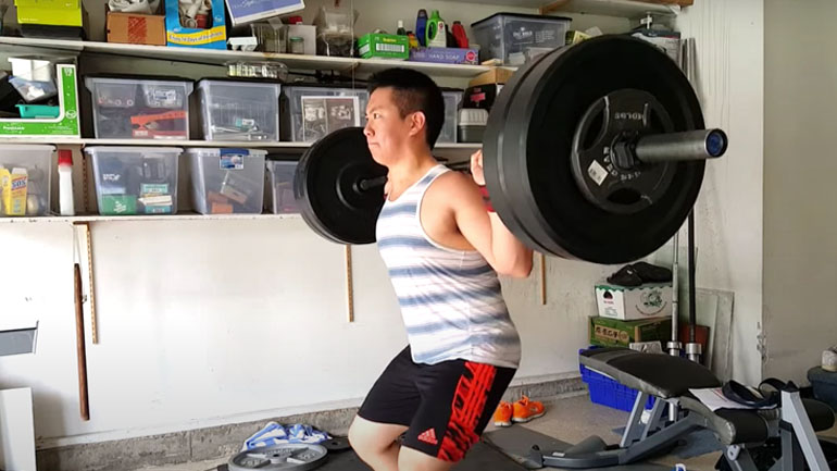 Άρση βαρών στο σπίτι-fail