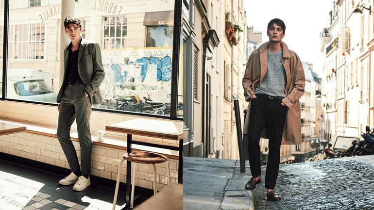 Ο γιος του Alain Delon φωτογραφίζεται στο Παρίσι για το νέο Mango Man editorial Ο γιος του Alain Delon φωτογραφίζεται στο Παρίσι για το νέο Mango Man editorial