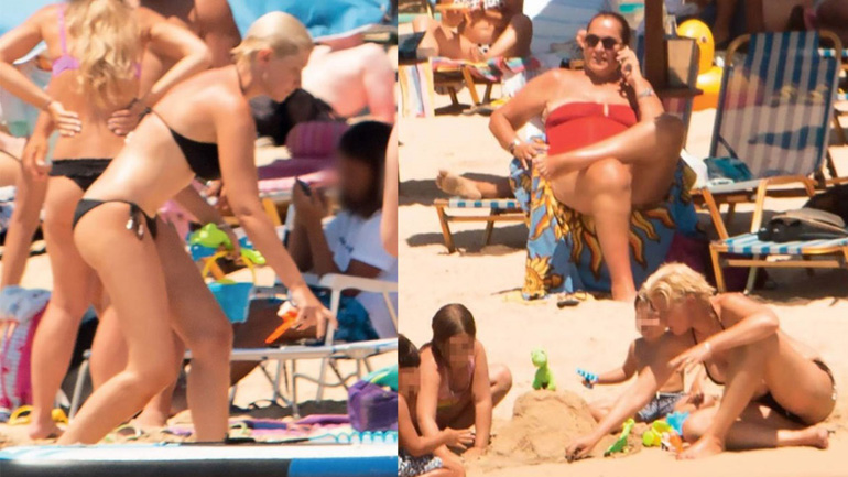 Σία Κοσιώνη: Βουτιές στην Κρήτη με τη Ντόρα Μπακογιάννη και τον μικρό Δήμο