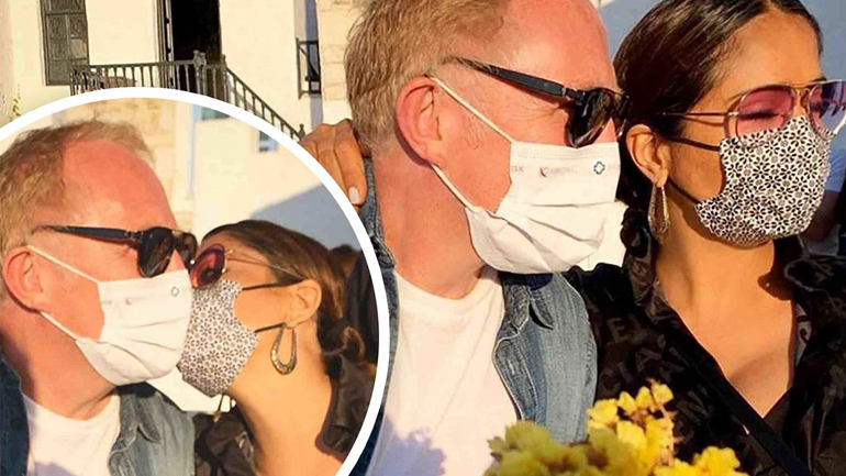 Η Salma Hayek απολαμβάνει τις διακοπές της στην Πάρο με τον δισεκατομμυριούχο σύζυγό της!