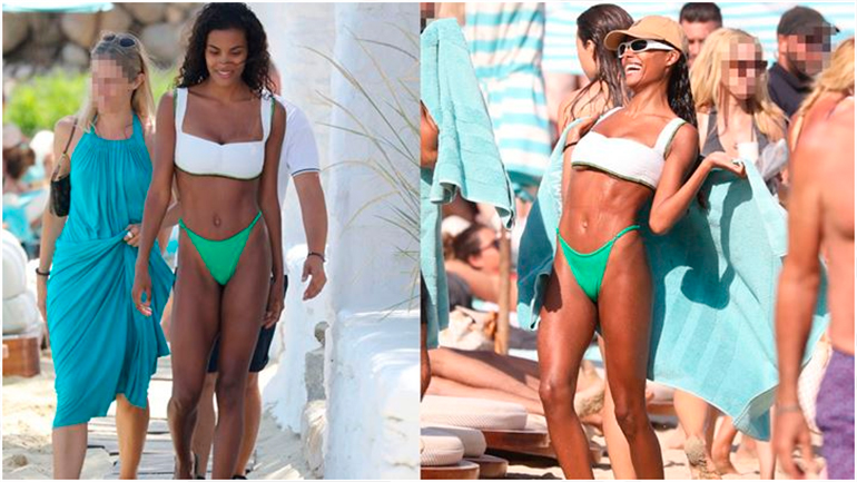 Tina Kunakey: Πλούσιο φωτογραφικό υλικό από τις διακοπές της συντρόφου του Vincent Cassel στη Μύκονο