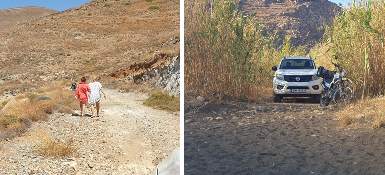 Όταν οι άλλοι πάνε με τα πόδια ο οδηγός του ιαπωνικού pick up συνεχίζει μέχρι την... άμμο