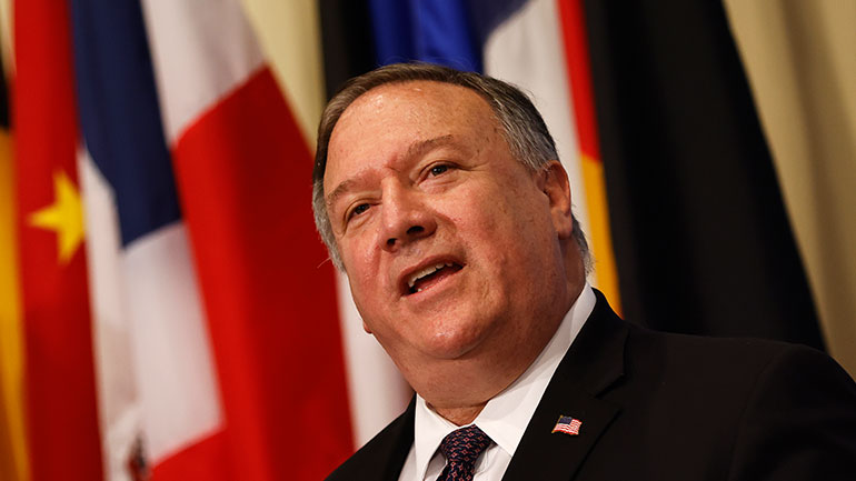 Στο Ισραήλ τη Δευτέρα ο Πομπέο