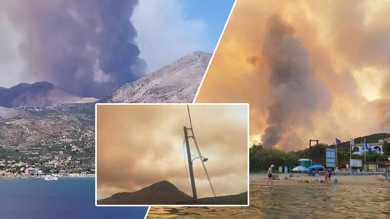 Μεγάλη φωτιά στη Μάνη