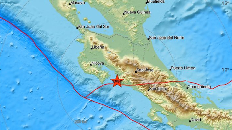 Σεισμική δόνηση 6R στην Κόστα Ρίκα