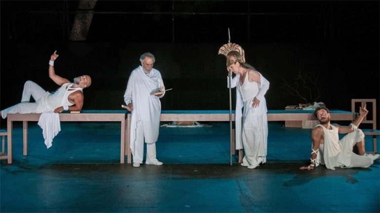 «Οδυσσέως σχεδία» στο Θέατρο Πέτρας από το ΔΗ.ΠΕ.ΘΕ. Καλαμάτας