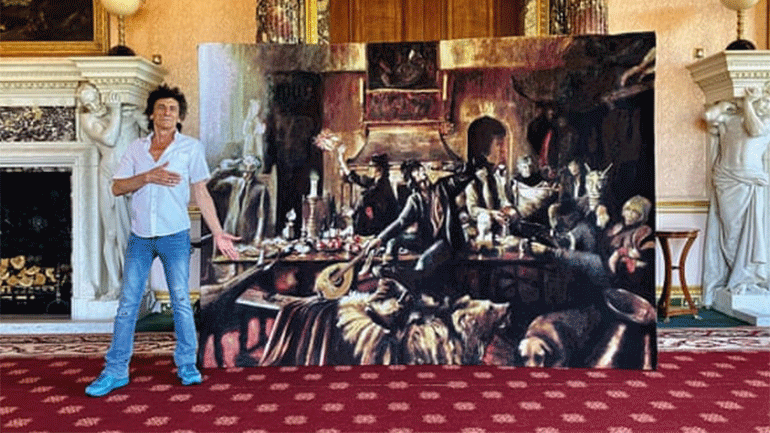 Δεν πείθει με τον χρωστήρα του ο Ρόνι Γουντ των Ρόλινγκ Στόουνς  – «Δηλητήριο» στάζουν οι κριτικοί τέχνης