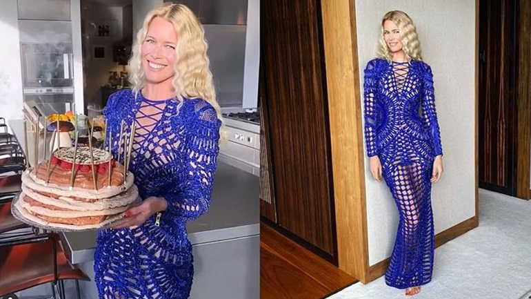 Claudia Schiffer: Γιόρτασε τα 50α γενέθλιά της φορώντας μία εντυπωσιακή Balmain δημιουργία