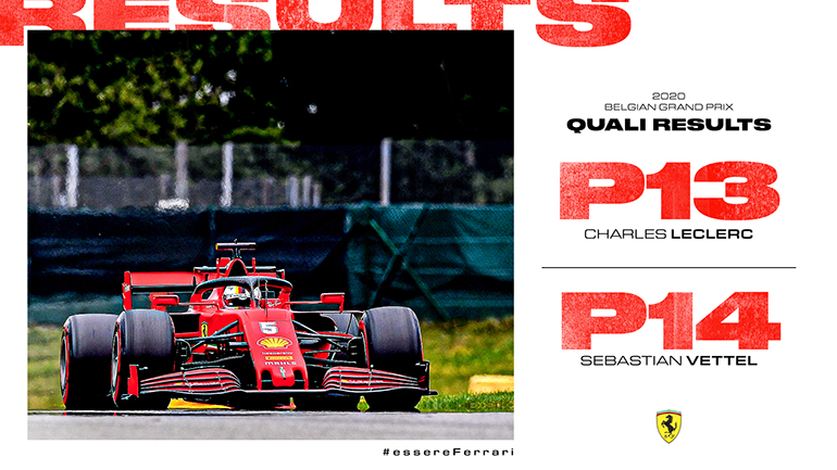 Μία εικόνα και δύο αποτελέσματα που δεν θα ήθελε ούτε καν να σκεφτεί κάθε φίλος της Ferrari. Η αλήθεια είναι πως πρόκειται για το αποτέλεσμα από τις σημερινές κατατακτήριες δοκιμές στο GP του Βελγίου…