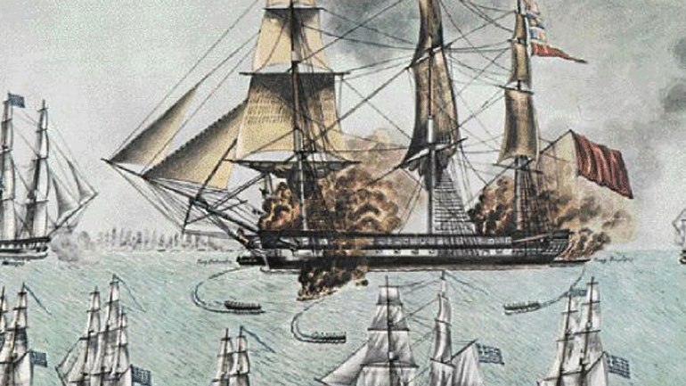 H Ναυμαχία του Γέροντα, μία από τις σημαντικότερες ναυτικές επιχειρήσεις της Επανάστασης του 1821