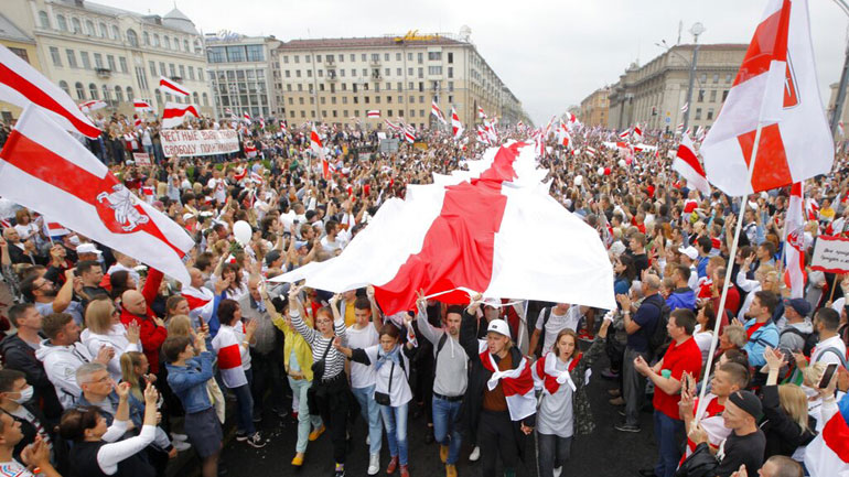 Λευκορωσία: Συλλήψεις 125 διαδηλωτών στην πρωτεύουσα Μινσκ