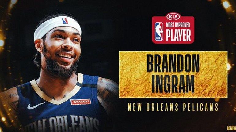 ΝΒΑ: Πιο βελτιωμένος παίκτης της σεζόν ο Μπράντον Ίνγκραμ