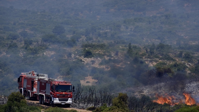Πύργος: Φωτιά στην περιοχή Κολοκυθάς στην Ηλεία
