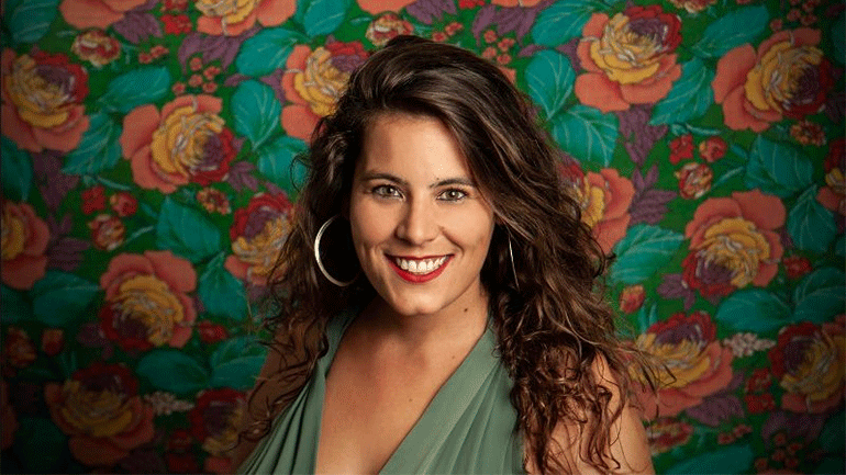 Η Κατερίνα Πολέμη στον Κήπο του Μεγάρου