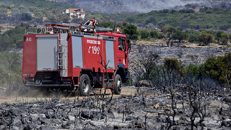 Κεφαλονιά: Πυρκαγιά στην περιοχή Σαρλάτα