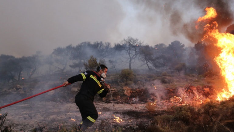 Καλαμάτα: Φωτιά στην περιοχή Άγιος Νίκων στη Δυτική Μάνη