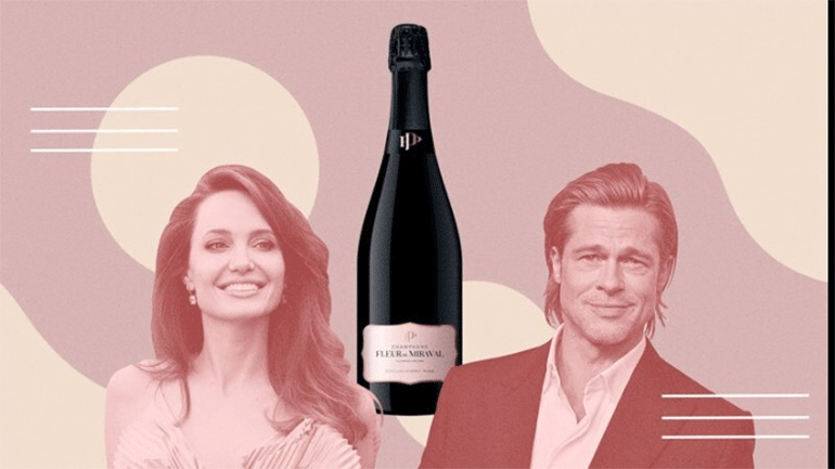 Ροζέ σαμπάνια από Μπραντ Πιτ και Αντζελίνα Τζολί