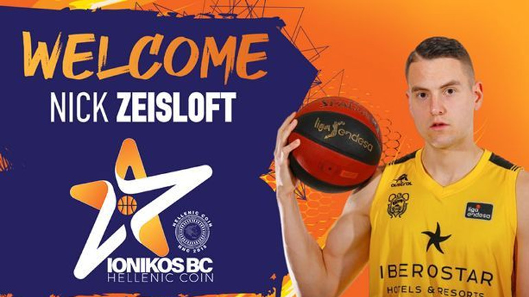 Μπάσκετ: Πρώτος ξένος του Ιωνικού Νικαίας ο Νικ Ζάισλοφτ