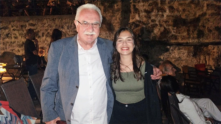  Ο Γιώργος Τσούκαλης με τη Νεφέλη Φυσέκη πρωταγωνίστρια της ταινίας «Νεφέλη» 