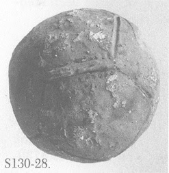 Μπάλα που βρέθηκε σε ανασκαφή στη Σαμοθράκη