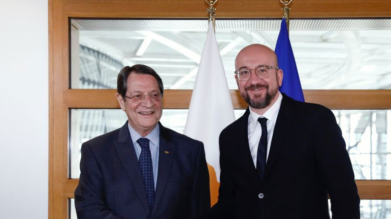 Ο Ν. Αναστασιάδης θα συμμετάσχει σε τηλεδιάσκεψη με τον πρόεδρο του Ευρωπαϊκού Συμβουλίου Σαρλ Μισέλ