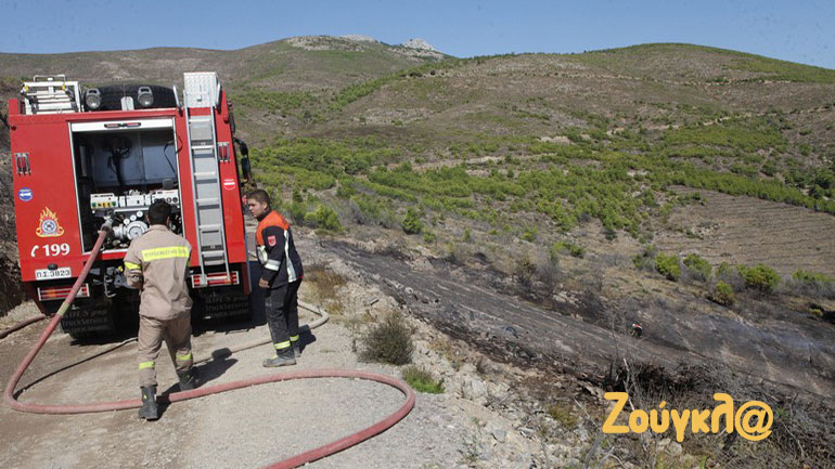 Καλύτερη η εικόνα της πυρκαγιάς στον Νέο Βουτζά