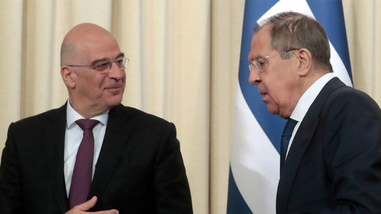 Επικοινωνία Ν. Δένδια με τον υπουργό Εξωτερικών της Ρωσίας
