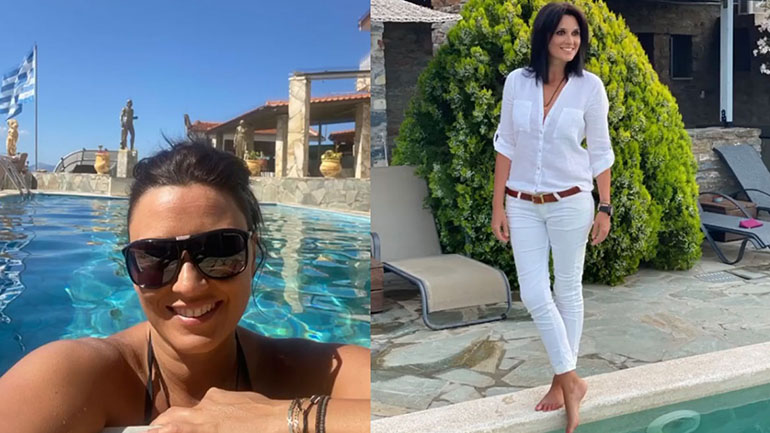 Γιώτα Τριγώνη: Διακοπές στα ελληνικά νησιά για την επικεφαλής τουρισμού και τον Ιταλό σύζυγό της