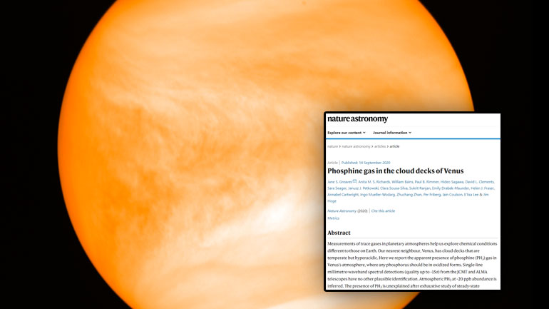 Πιθανές ενδείξεις ύπαρξης ζωής στα σύννεφα της Αφροδίτης