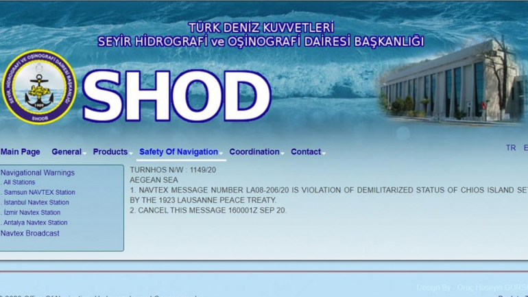 Νέα πρόκληση από Τουρκία: Ζητεί με αντι-NAVTEX την αποστρατιωτικοποίηση της Χίου
