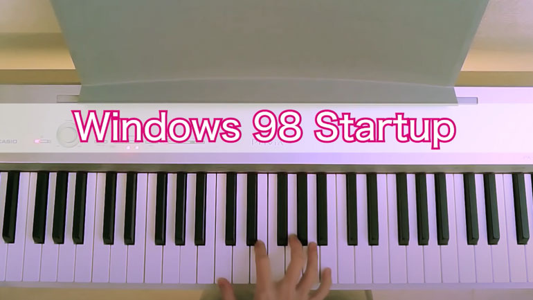 Οι ήχοι των Windows στο πιάνο