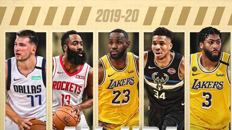 Με τον Αντετοκούνμπο για δεύτερη συνεχή χρονιά η κορυφαία πεντάδα του ΝΒΑ!