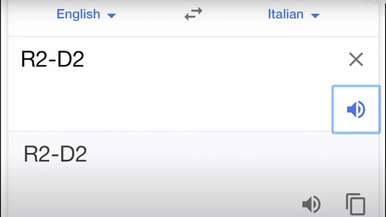 Πώς προφέρεται ο R2-D2 στα Ιταλικά