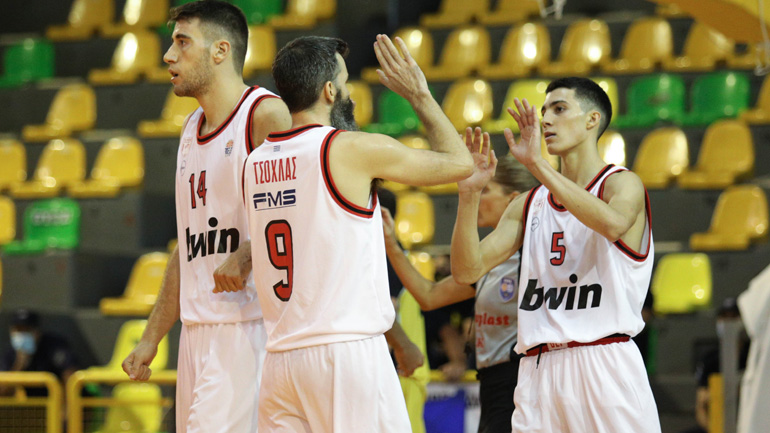 Μπάσκετ: Δύσκολη νίκη-πρόκριση στο Κύπελλο για τον Ολυμπιακό Β’, 92-87 το Μαρούσι