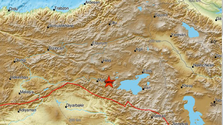 Σεισμός 4,7 ρίχτερ στην Ανατολική Τουρκία