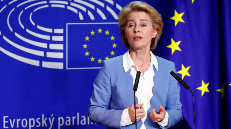 Ούρσουλα φον ντερ Λάιεν: «Θετικό βήμα η αποχώρηση των τουρκικών πλοίων»