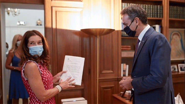 Συνάντηση του Πρωθυπουργού με τη Victoria Hislop