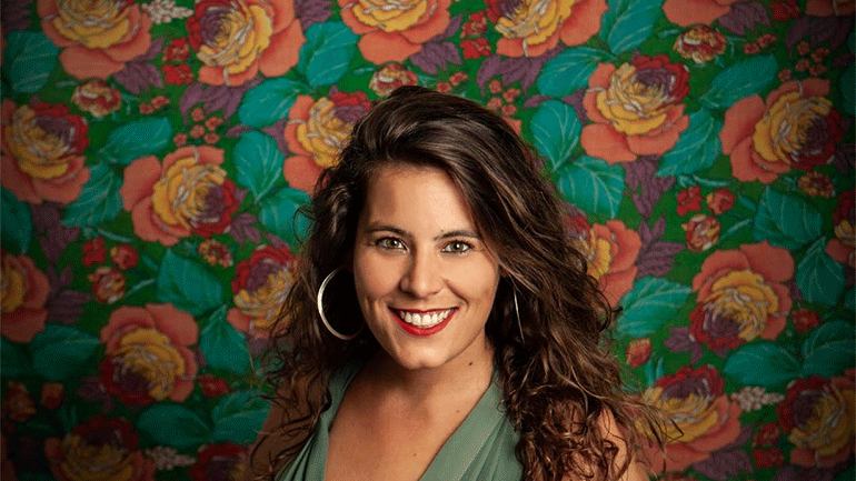 Η Κατερίνα Πολέμη στον Κήπο του Μεγάρου